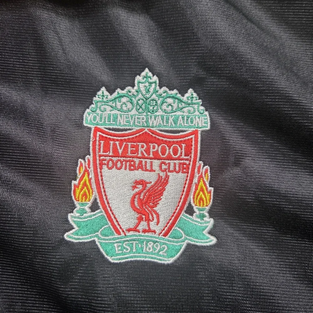 Liverpool Football Club Jacket Mens Size XL Black Lightweight Track‎ Sweater